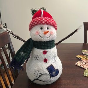 Fiber Otpic snowman. VIDEO INCLUDED.